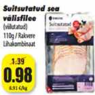 Allahindlus - Suitsutatud sea
välisfilee
(viilutatud)
110g / Rakvere
Lihakombinaat