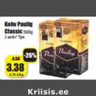 Allahindlus - Kohv Paulig
Classic 500g
2 sorti / *5pk