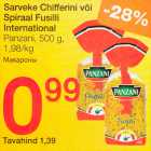 salveke Chifferini või Spiraal Fusilli International