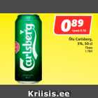 Allahindlus - Õlu Carlsberg,
5%, 50 c