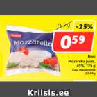 Allahindlus - Rimi
Mozarella juust,
45%, 125 g