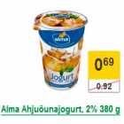 Allahindlus - Alma Ahjuõunajogurt, 2% 380 g