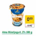 Allahindlus - Alma Müslijogurt, 2% 380 g