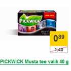 Allahindlus - PICKWICK Musta tee valik 40 g