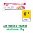 Allahindlus - Axa Vaarika ja jogurtiga müslibatoon 25 g