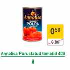 Allahindlus - Annalisa Purustatud tomatid 400 g