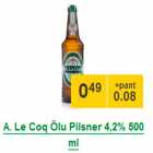 Allahindlus - A. Le Coq Õlu Pilsner 4,2% 500 ml