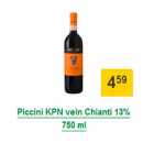 Allahindlus - Piccini KPN vein Chianti 13% 750 ml