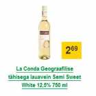 Allahindlus - La Conda Geograafilise tähisega lauavein Semi Sweet White 12,5% 750 ml