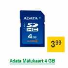 Allahindlus - Adata mälukaart, 4 GB