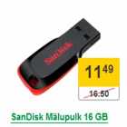 Allahindlus - SanDisk mälupulk, 16 GB