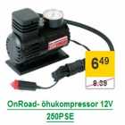 Allahindlus - OnRoad õhukompressor 12V 250PSE