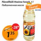 Allahindlus - Päevalilleõli Maxima Favorit, 1 l