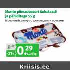 Allahindlus - Monte piimadessert šokolaadi
ja pähklitega 55