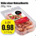 Allahindlus - Väike viiner Maks&moorits 260 g / Atria