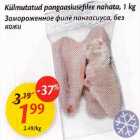 Магазин:Maxima,Скидка:Замороженное филе пангасиуса, без кожи
