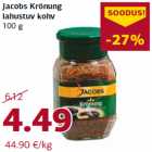 Allahindlus - Jacobs Krönung
lahustuv kohv
100 g