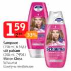 Allahindlus - Šampoon (250 ml) või palsam (200 ml) Mirror Gloss Schauma