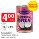 Kookospiim Santa Maria, 400 ml