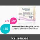 Allahindlus - Intiimsalvrätikud Sophie, 20 tk*