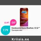 Allahindlus - Kondoomid Durex Realfeel, 10 tk**