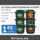 ACTIVIA FUNKTSIONAALNE JOGURT 4 X 120 G