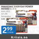 Allahindlus - PANASONIC EVERYDAY POWER PATAREI 6 + 4 TK