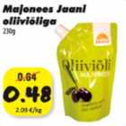 Allahindlus - Majonees Jaani oliiviõliga 230 g