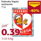 Allahindlus - Podravka Vegeta
maitseaine
75 g