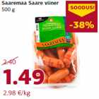 Allahindlus - Saaremaa Saare viiner
500 g