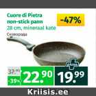 Allahindlus - Coure di Pietra non-stick pann 28 cm, mineraal kate