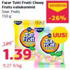 Fazer Tutti Frutti Chewy
Fruits vahukommid