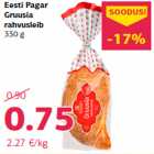 Allahindlus - Eesti Pagar
Gruusia
rahvusleib
330 g