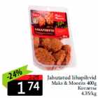 Jahutatud lihapihvid
Maks & Moorits 400g
