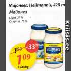 Allahindlus - Majonees, Hellmann`s, 420 ml