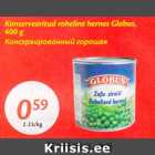 Allahindlus - Konserveeritud roheline hernes Globus, 400 g