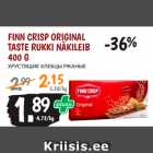 Allahindlus - FINN CRISP ORIGINAL
TASTE RUKKI NÄKILEIB
400 G