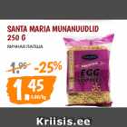 Allahindlus - SANTA MARIA MUNANUUDLID
250 G