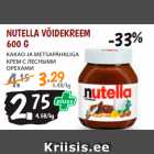 Allahindlus - NUTELLA VÕIDEKREEM
600 G