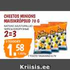 Allahindlus - CHEETOS MINIONS
MAISIKRÕPSUD 70 G