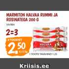 Allahindlus - MARMITON HALVAA RUMMI JA
ROSINATEGA 200 G