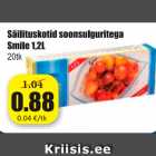 Säilituskotid soonsulguritega Smile 1,2 l, 20 tk