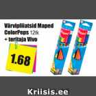 Allahindlus - Värvipliiatsid Maped
ColorPeps 12tk
+ teritaja Vivo 