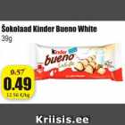 Šokolaad Kinder Bueno White 39 g