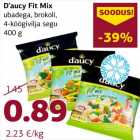 Allahindlus - D’aucy Fit Mix
ubadega, brokoli,
4-köögivilja segu
400 g