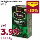 Allahindlus - Paulig President kohv
500 g