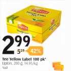 Allahindlus - Tee Yellow Label 100 pk*