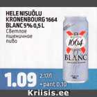 HELE NISUÕLU KRONENBOURG 1664 bLANC 5%, 0,5 L