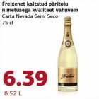 Allahindlus - Freixenet kaitstud päritolu nimetusega kvaliteet vahuvein Carta Nevada Semi Seco 75 cl