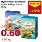 Allahindlus - Myllyn Paras kiirhelbed 4-vilja, kliidega, kaera 500 g